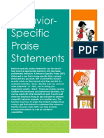 behavior-specific statement  1 