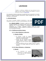 Rocas: definición y clasificación