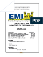 Lab 8 Peso Especifico Grava