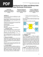 The Impact of Partitioned Fact Tables and Bitmap Index On Data Warehouse Performance