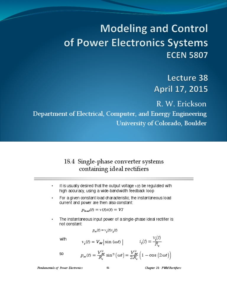 SinglePhase Converter Systems Containing Ideal Rectifiers PDF