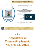 Reglamento de Evaluacion