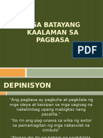 Batayang Kaalaman Sa Pagbasa