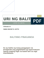 Uri NG Balita