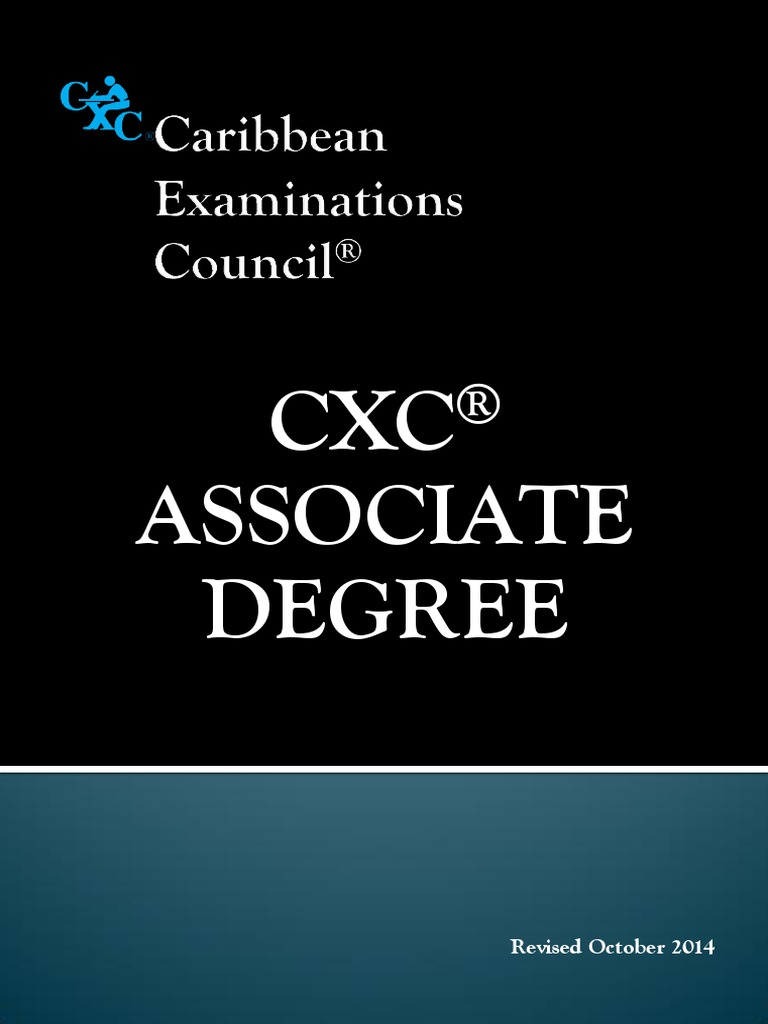 CXC Associate Degree - Handbook Revised October 2014 | PDF | Associate ...