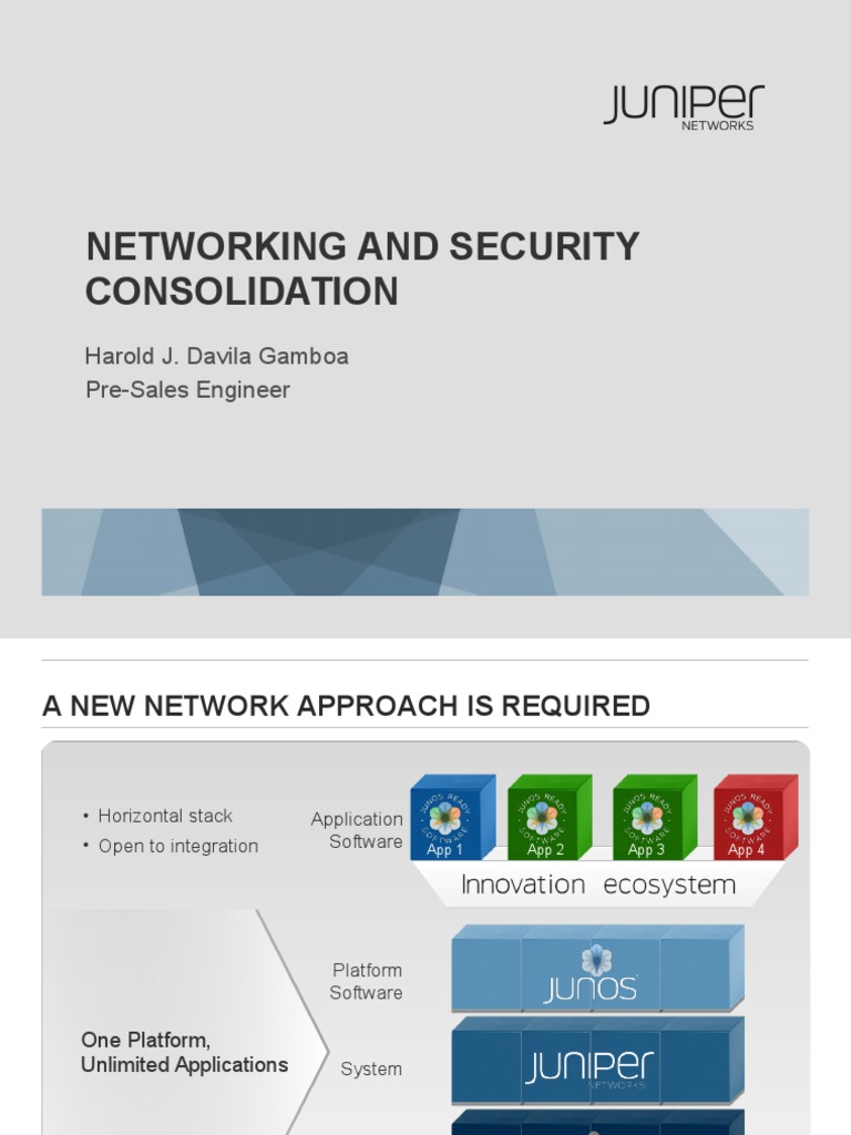 Presentación Juniper Networks | PDF | Operating System | Computer ...