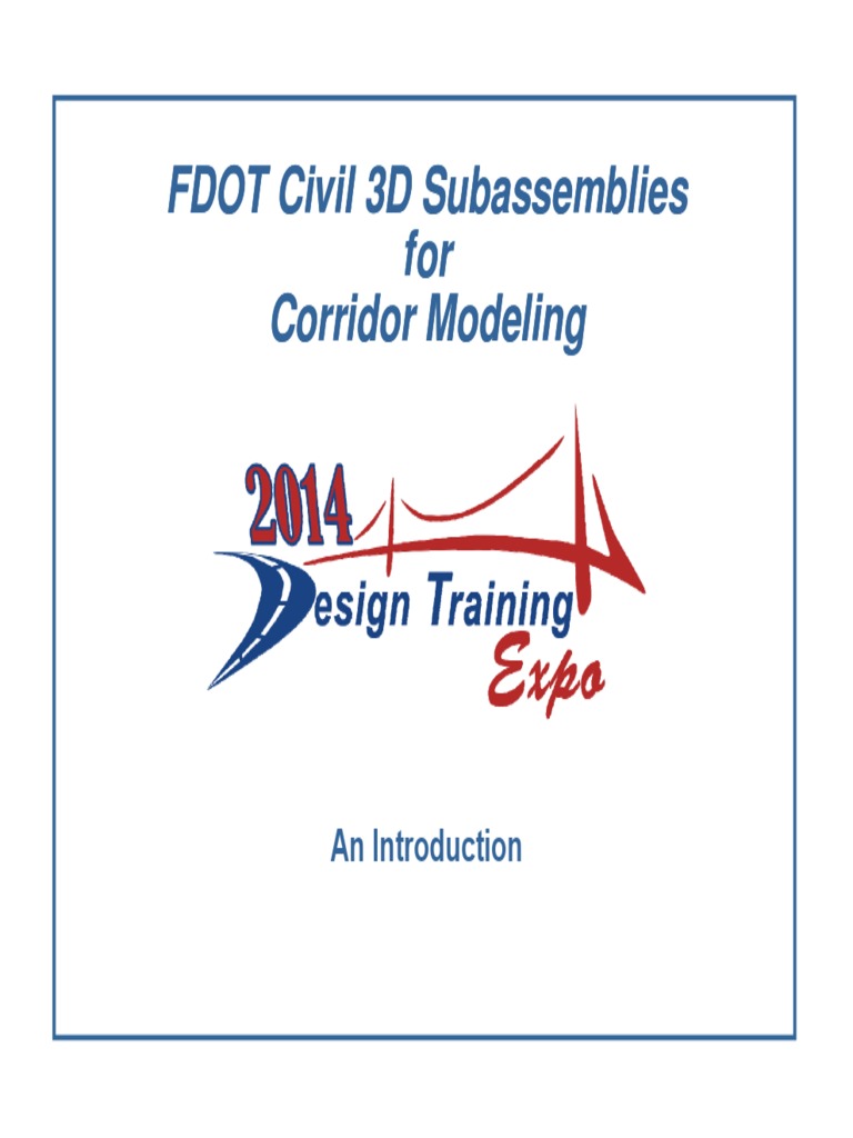 FDOT Civil 3D Corridor Subassemblies | PDF | Software | Computing