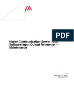 NN43001-711 04.05 CS1000 Software Input Output-Maintenance 7.0 PDF