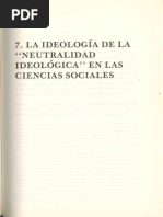 La ideología de la "neutralidad ideológica" en las 