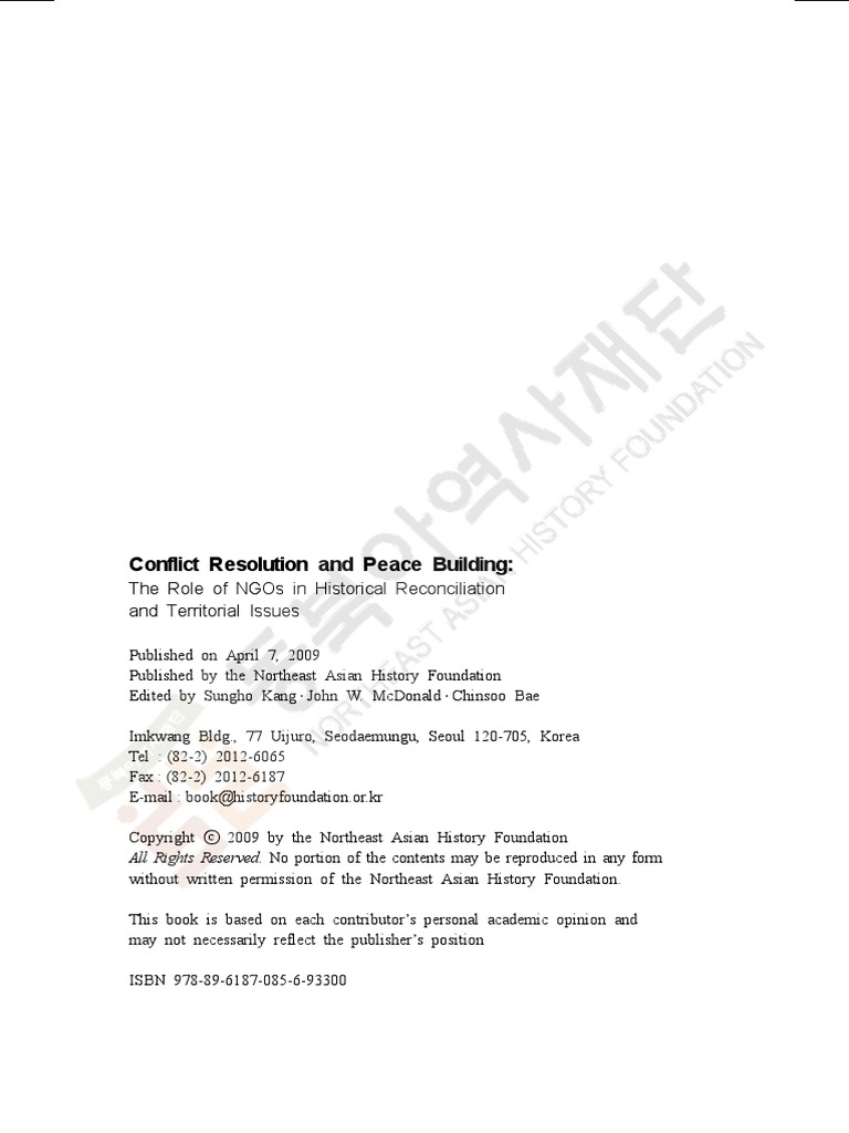 Conflict Resolution | PDF | Non Governmental Organization | Conflict ...