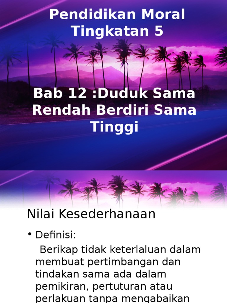 Pendidikan Moral Bab 12 Presentation Pdf