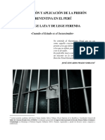 La Prisión Preventiva de Lege Lata y Ferenda 25.04.2016