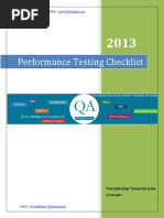 Performance Testing Checklist PDF