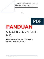 PANDUAN UNTUK KOORDINATOR ONLINE LEARNING DAN KETUA PROGRAM STUDI - Upload