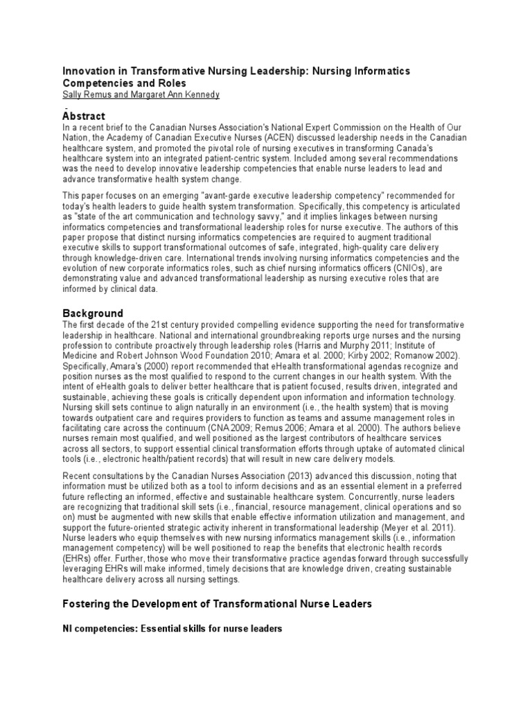 Nursing Informatics Journal PDF Health Informatics Electronic
