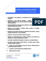 Marketing y Ventas - 25 Recetas para La Lealtad Del Cliente