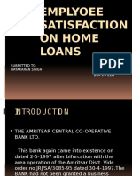 Emplyoee Satisfaction on Home Loans