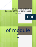 Diploma in Teaching English To Speaker of Other Languages: (Dip TESOL)