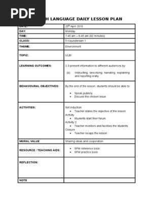 Lesson Plan