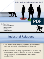 Emerging Trends in Industrial Relations in IT Sectors