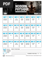 Modern Physique Calendar