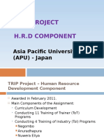 Trip Project H.R.D Component: Asia Pacific University (APU) - Japan