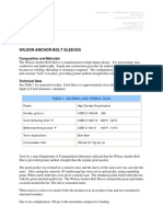 Anchor Bolt Sleeves Spec Sheet