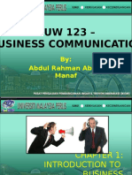 Chapter 1 - Introduction To Business Communication