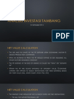 Analisis Investasi Tambang miggu !!!