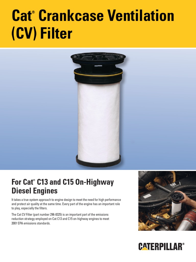 Open Crankcase Vent Filter D Sheet