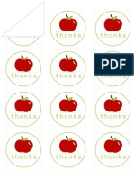 Round Apple Stickers 