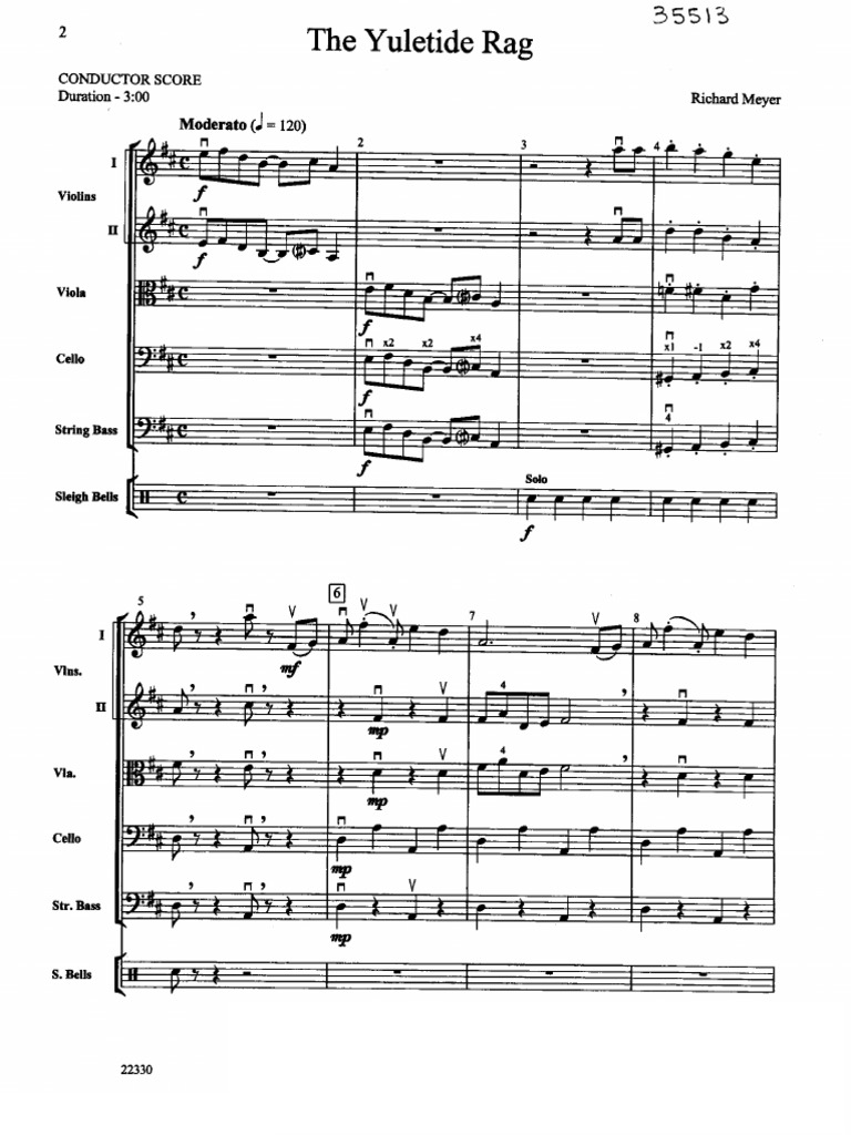 String Orchestra The Yuletide Rag | PDF