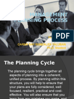 Management Planning Process: Prepared By: Caren Gay Gonzales-Taluban Ph.D. Student