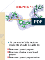 INTRO TO POLYMER CLASSIFICATION & PROPERTIES