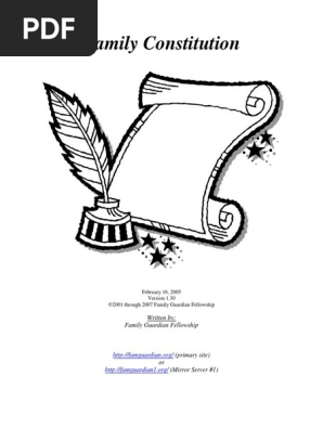 Family Constitution, Form #13.003