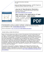 New Trends in The Application of Laser Flash Photolysis