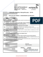 Analista de Obras Engenheiro Eletricista PDF