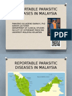 Reportable Parasitic Diseases in Malaysia