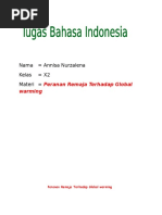 Download Peranan Remaja Terhadap Global Warming by Ghina Qatrunnada SN310496858 doc pdf