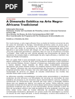 A Dimensão Estética Na Arte Negro-Africana Tradicional