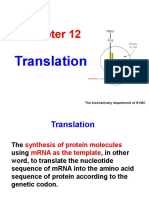 SYMC Biochemistry Translation of mRNA into Protein