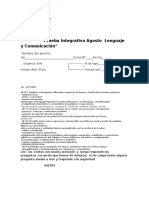 Prueba Integrativa Octavo Agosto