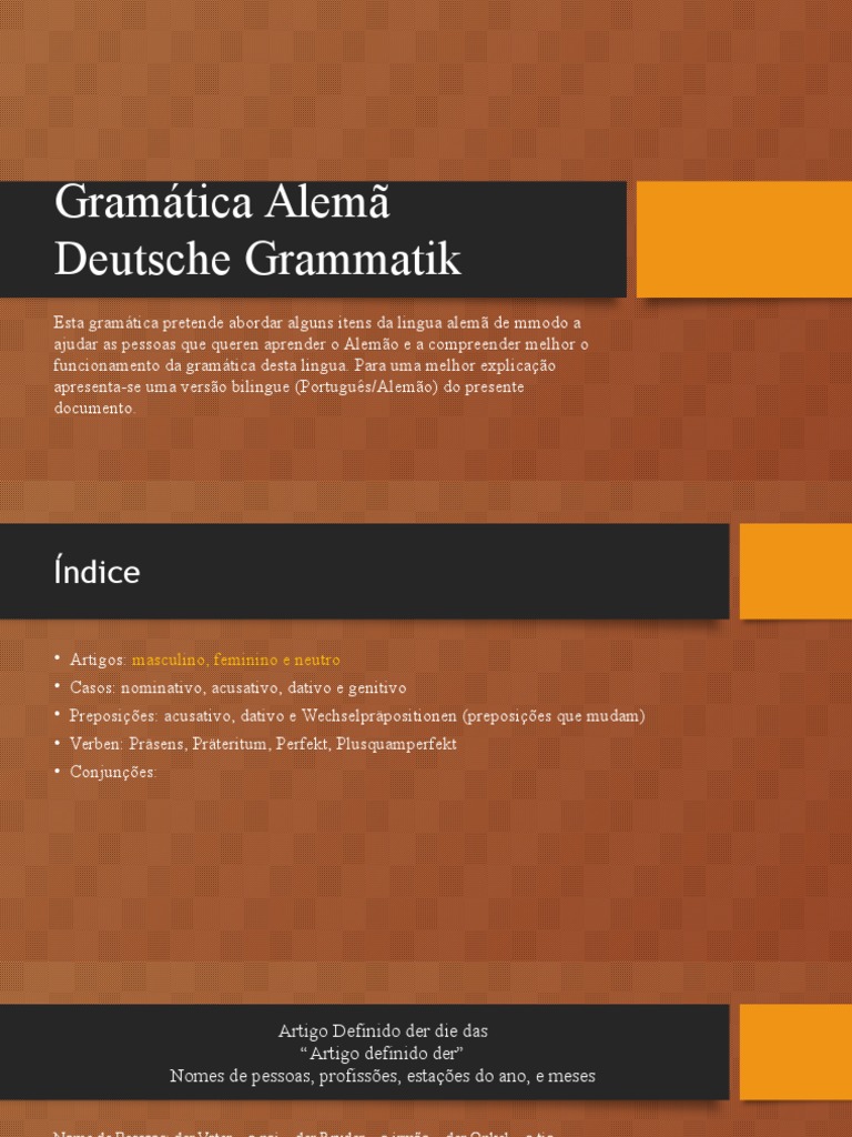 Gramática Alemã 2 | PDF