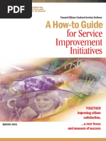 A How-to Guide for Service Improvement Initiatives