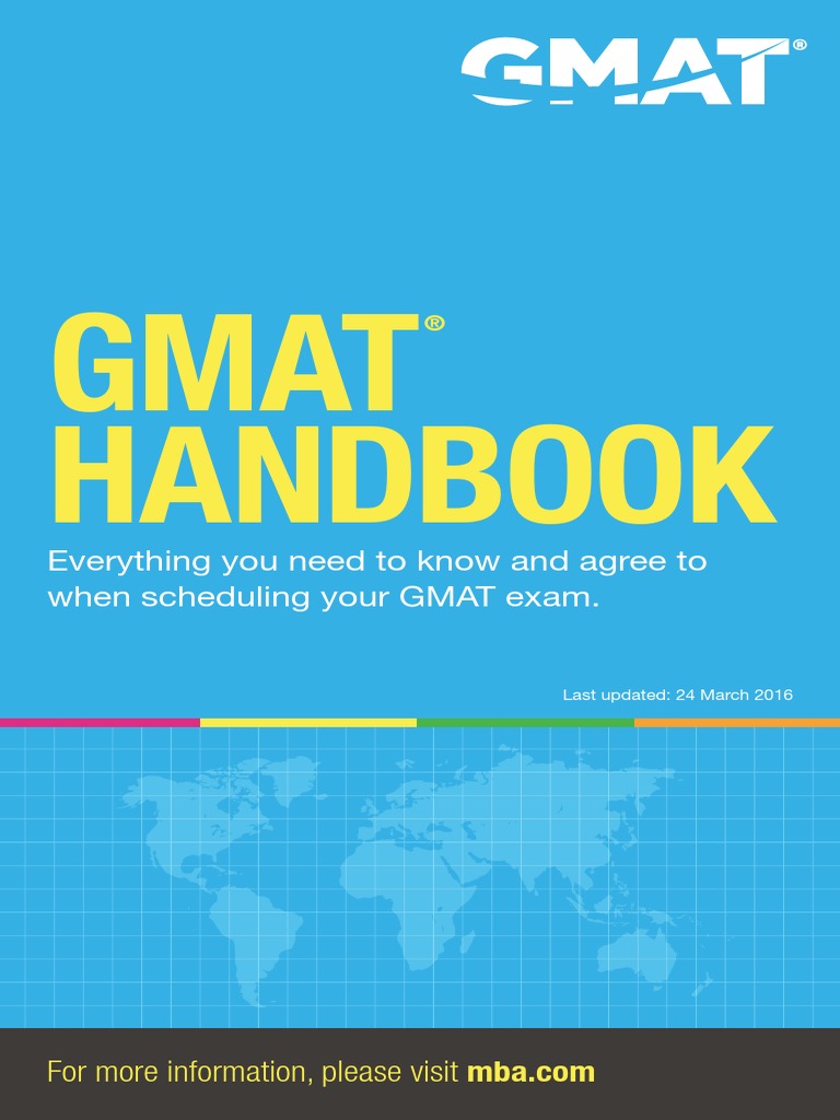 Gmat Handbook: Everything You Need To Know and Agree To When Scheduling ...