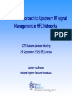 A Practical Approach to Upstream RF Signal Management in HFC Networks