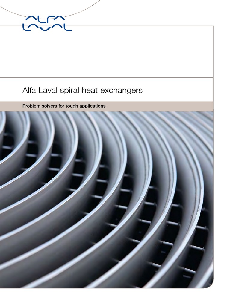 Alfa Laval Spiral Heat Exchangers Benefits | PDF | Heat Exchanger ...