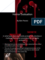 Final Horror Evaluation