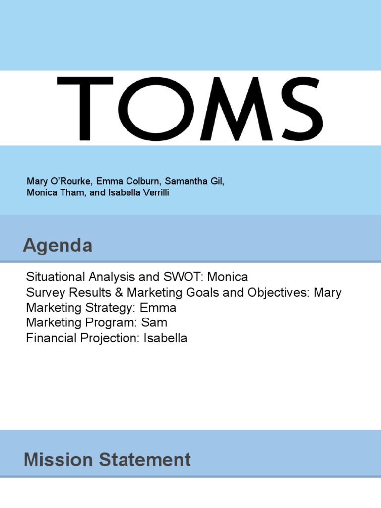 toms presentation Swot Analysis Shoe
