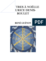 Guénon, René- 38 Lettres à Noëlle-M. Denis Boulet